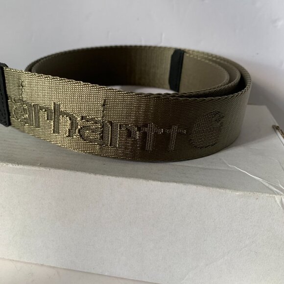 CARHARTT ARMY GREEN NYLON Webbing Ladder Lock Belt SIZE L - Picture 3 of 11